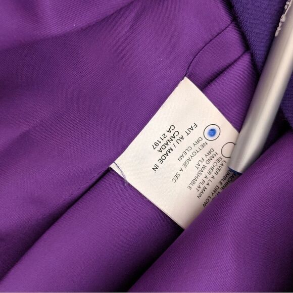 Les Ravisseurs Wool purple pensil skirt size 12 @K - Picture 6 of 11